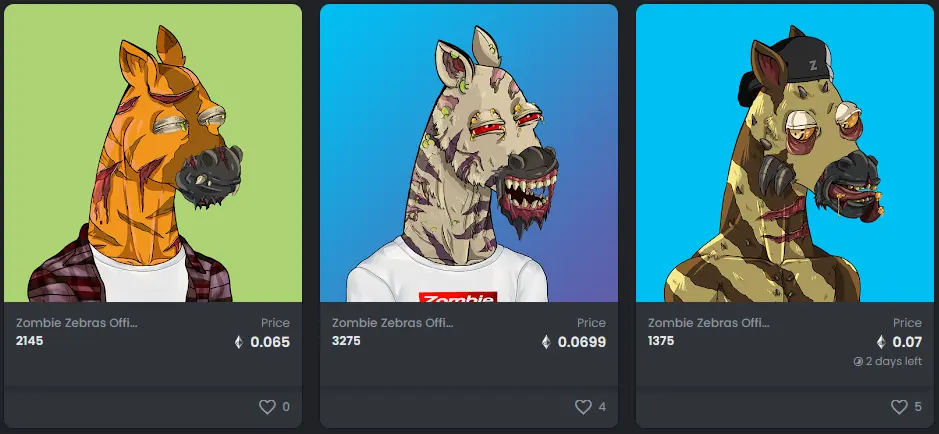Zombie Zebra NFTs