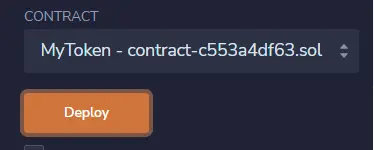 Token Deploy Button