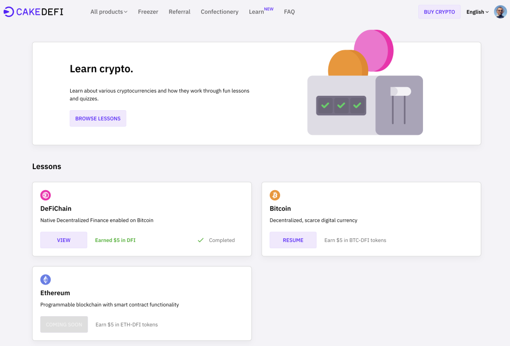 Get extra $10 from CakeDeFi Learn & Earn