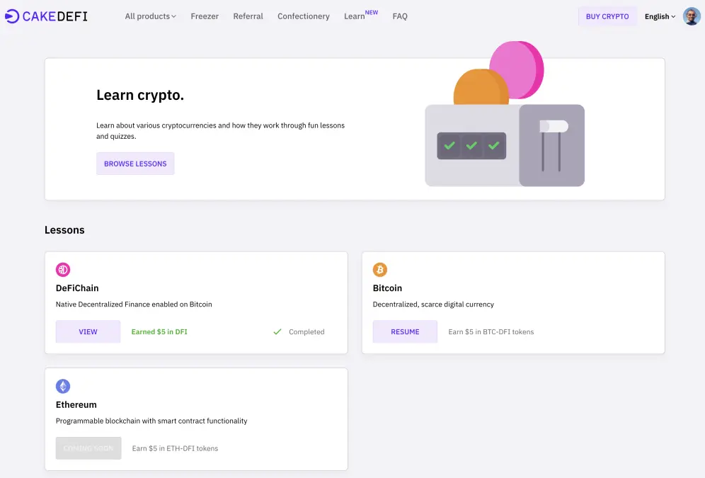 Get extra $10 from CakeDeFi Learn & Earn