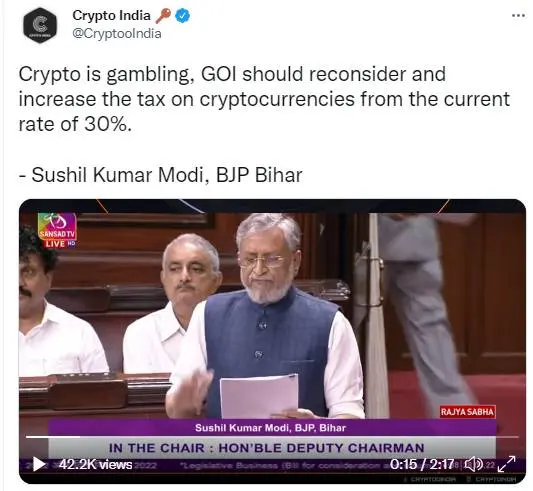 crypto regulation india taxes
