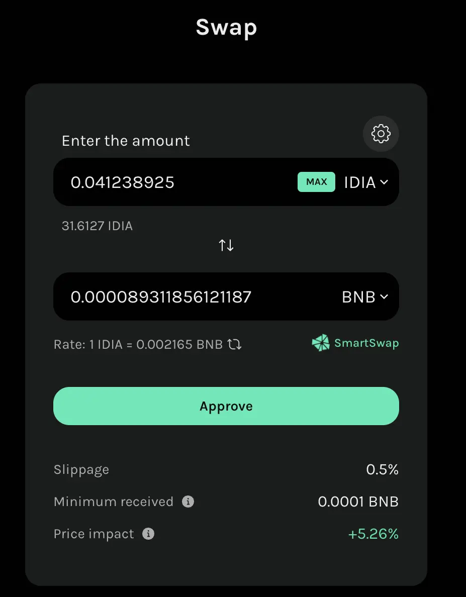 Cross-chain token swaps on Krystal DeFi