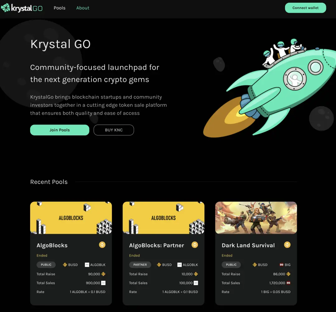 Krystal Go Launchpad