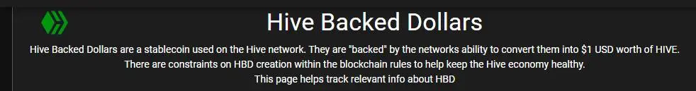 stablecoin crypto hbd hive blockchian