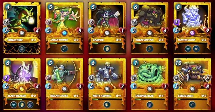 Gold cards