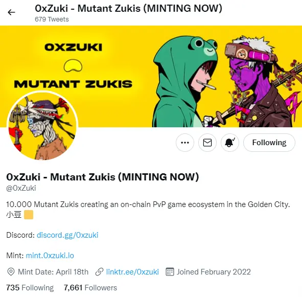 Official Mutant Zuki Twitter Page