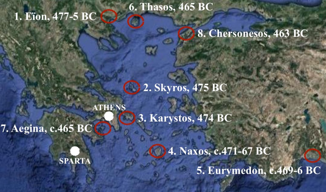 Cimon's early campaigns