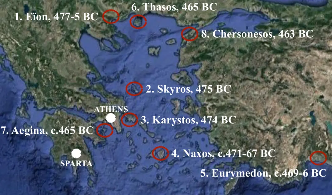 Cimon's early campaigns