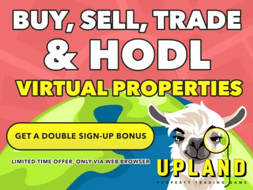 An marketing bilboard calling up to play Upland game