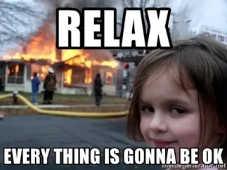 Relax; Deflation burns out while Inflation keeps on burning us