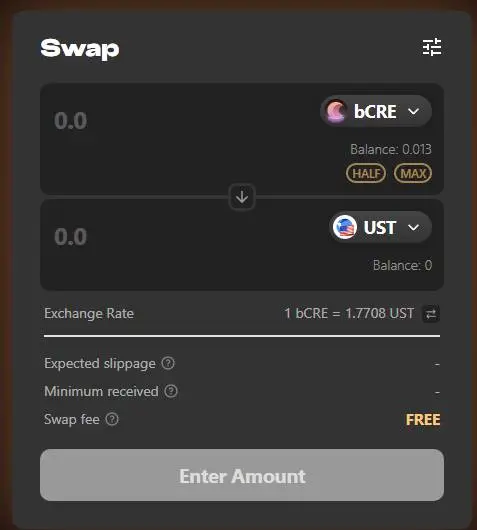 defi dex blockchain cosmos staking crescent