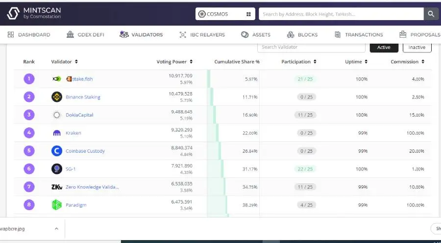 blockchain cosmos