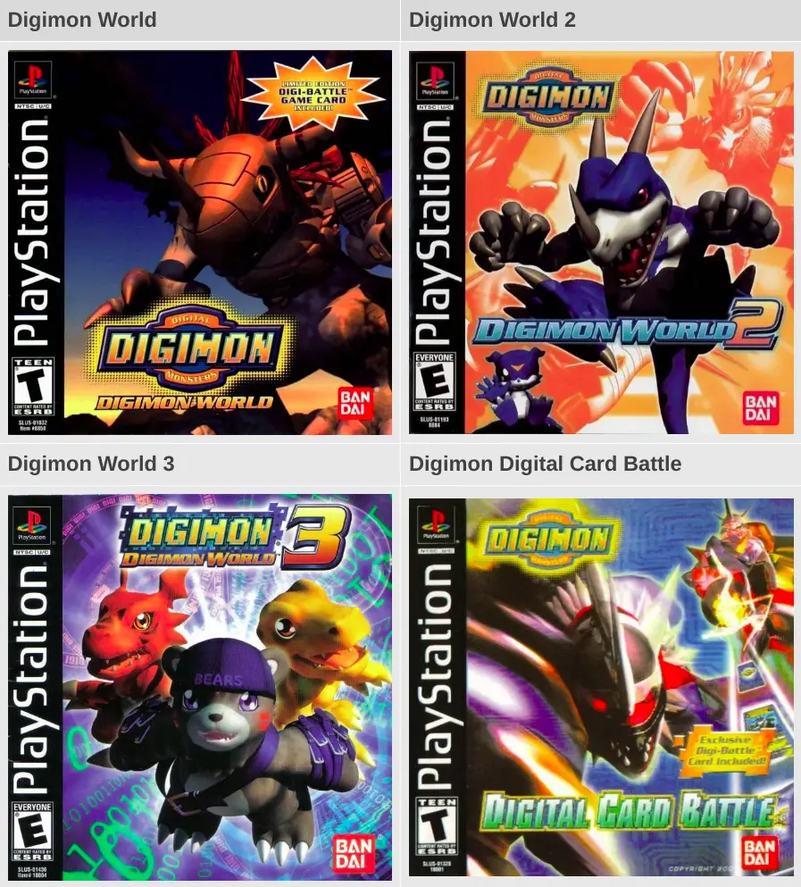 Digimon World Games