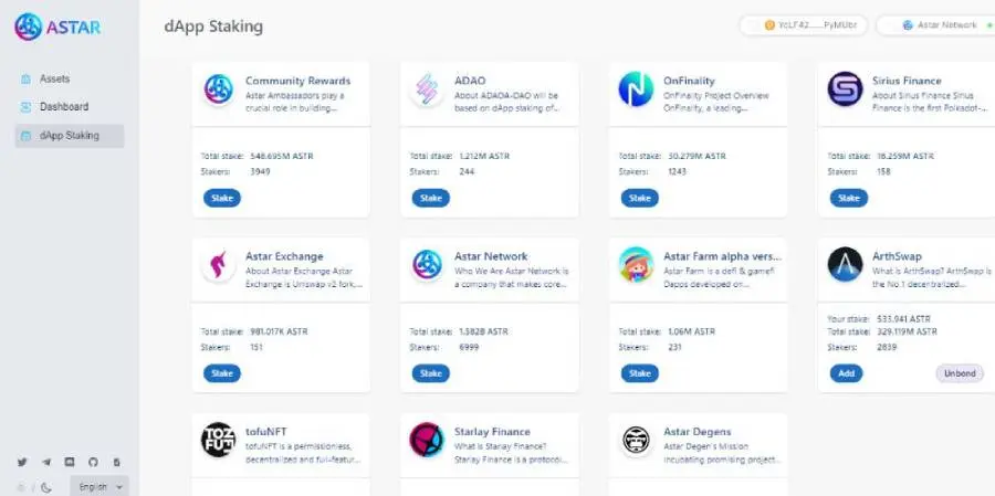 dapp parachain blockchain polkadot astar cryptocurrency