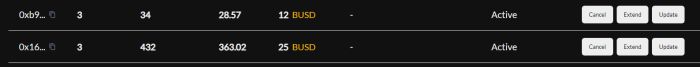 my listings section