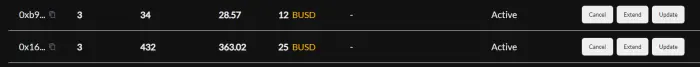my listings section