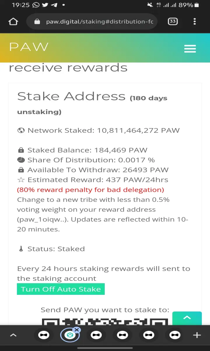 80% rewards penalty for bad delegation?