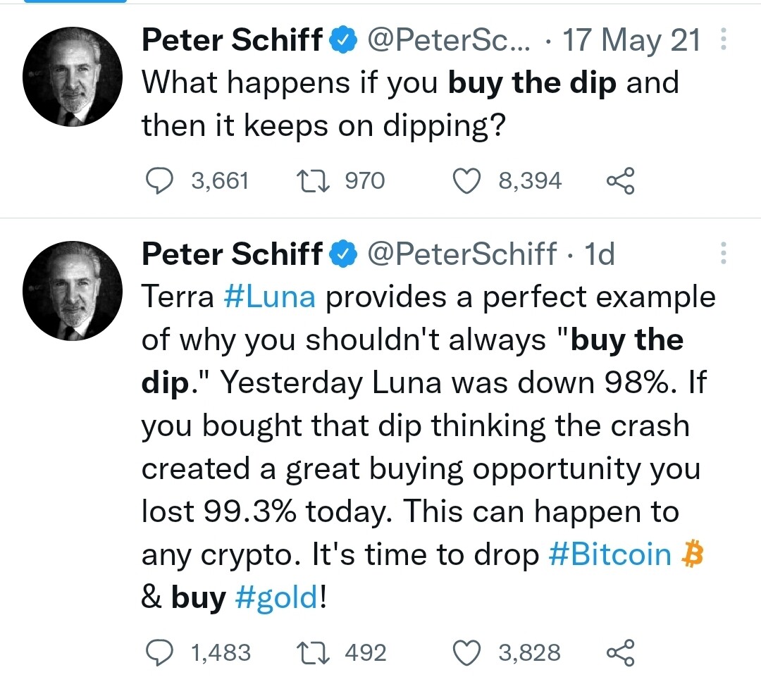 Peter Schiff tweet