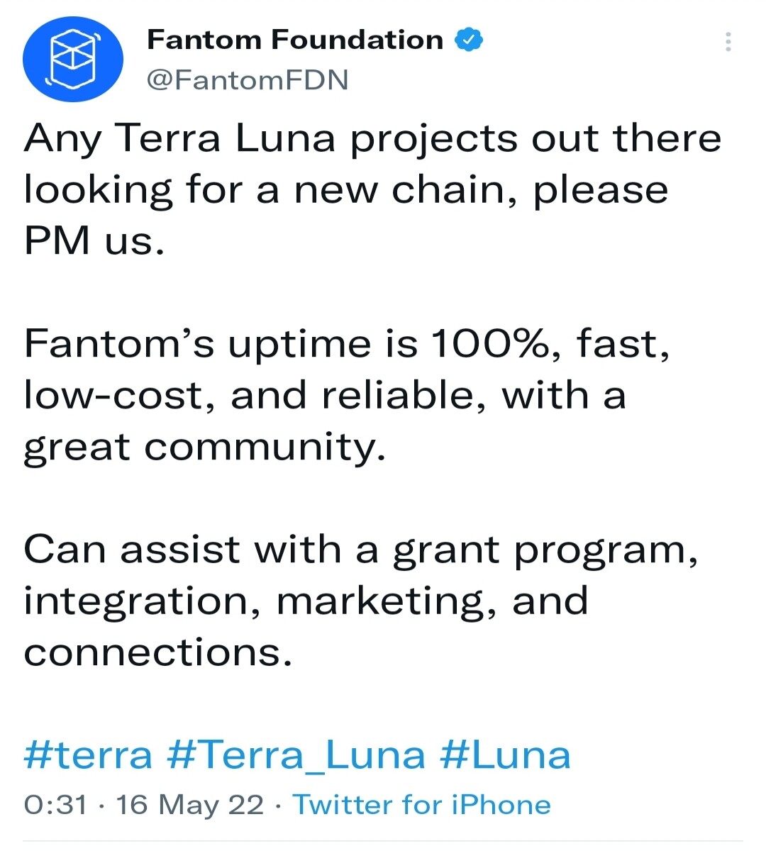 Fantom Tweet