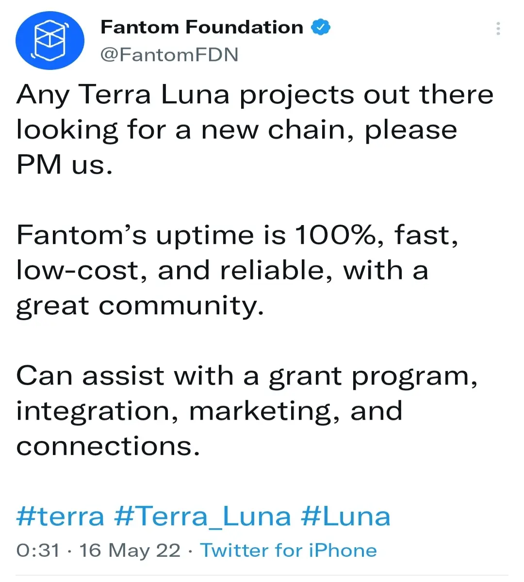 Fantom Tweet