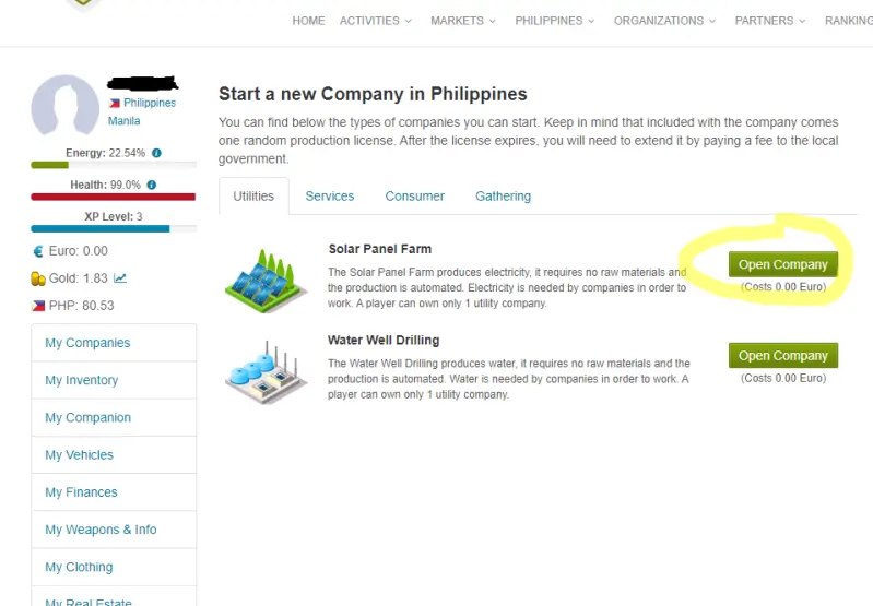 Utilities Company
