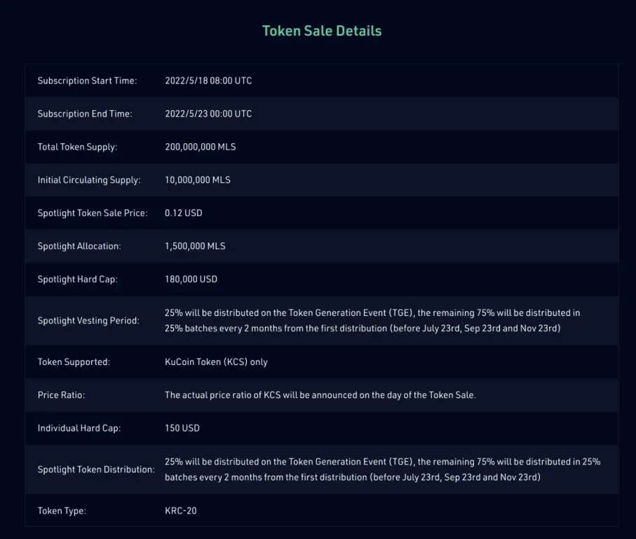 Pikaster on KuCoin Spotlight - token sale details