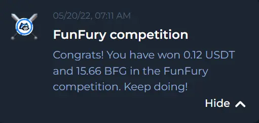 FunFury competition win