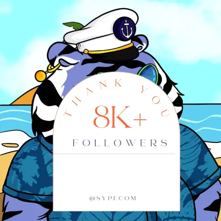 SypeCom Twitter 8k Followers Thanks