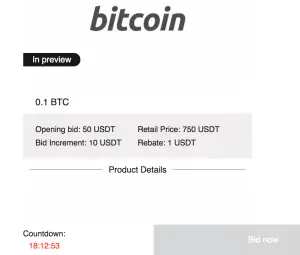 BTC auction