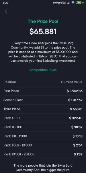 prize pool