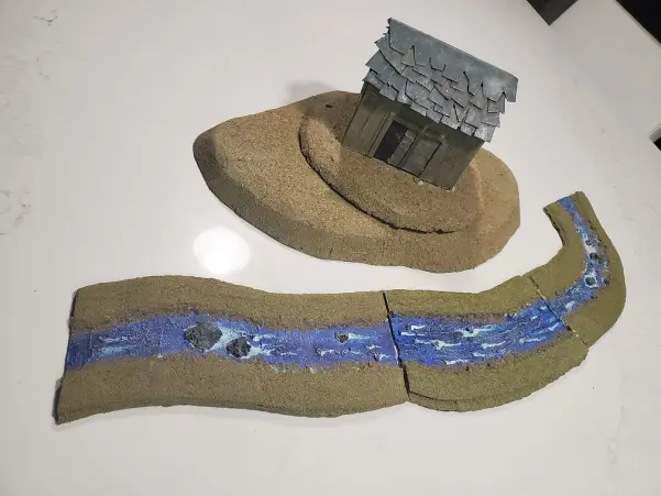 Combining smalls hills and rivers and constructions together