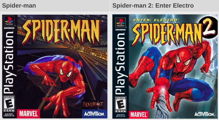 Spider-man 1 and 2