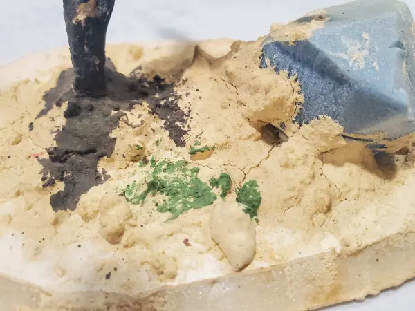 Jungle scenery in progress (miniature scenery)