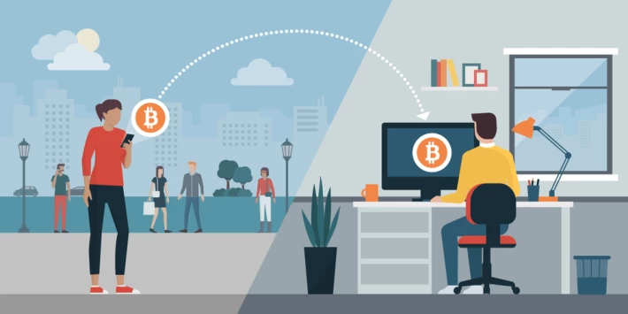 bitcoin crypto blockchain sharing money lending