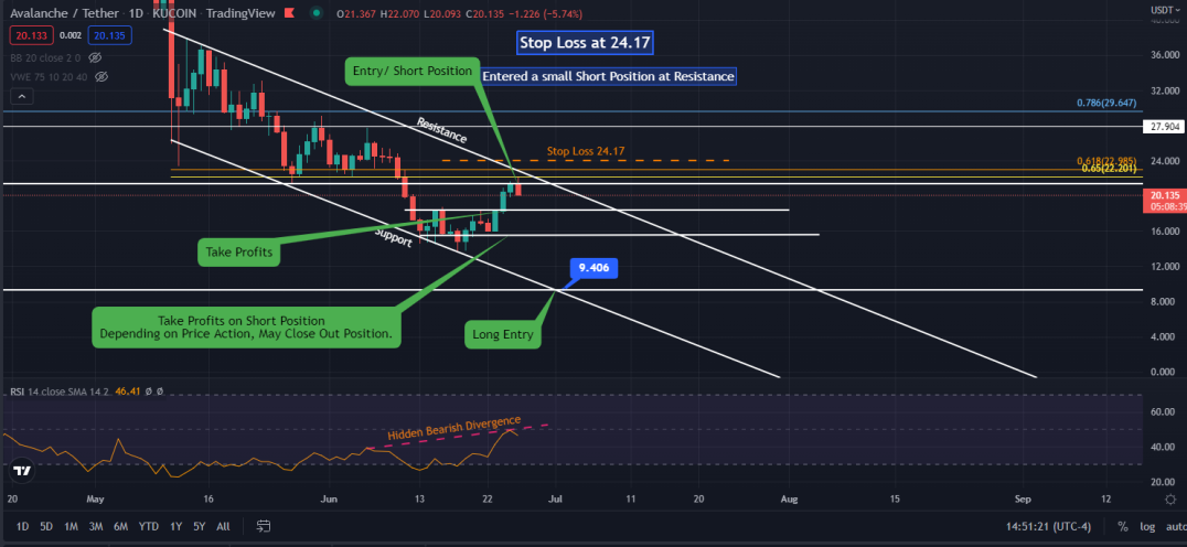AVAX Day Chart