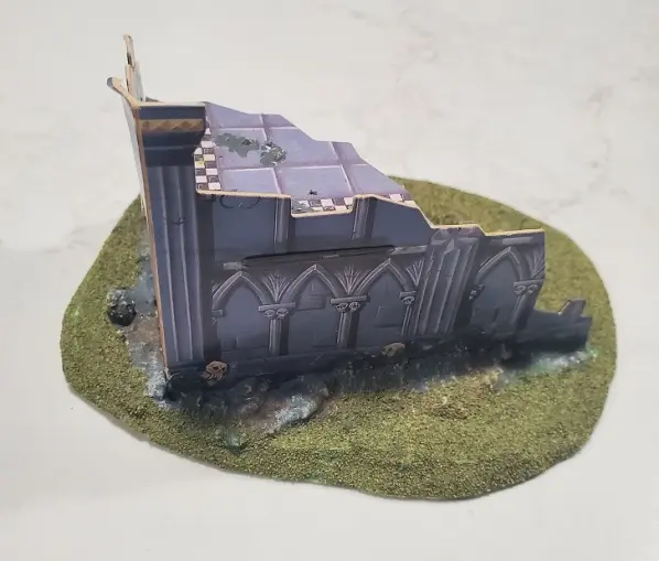 Gothic building fortification in ruins - Cover for some