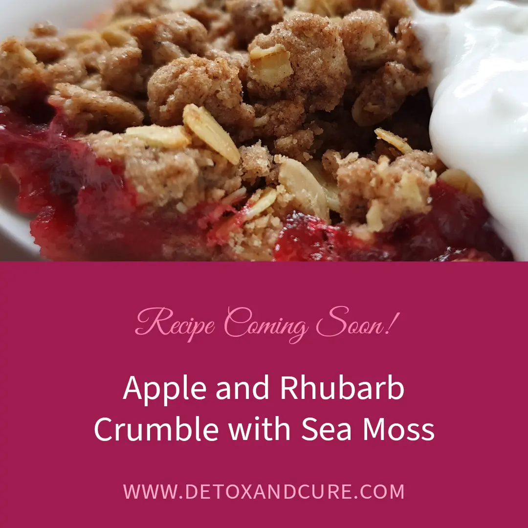 Apple Rhubarb Crumble with Sea Moss