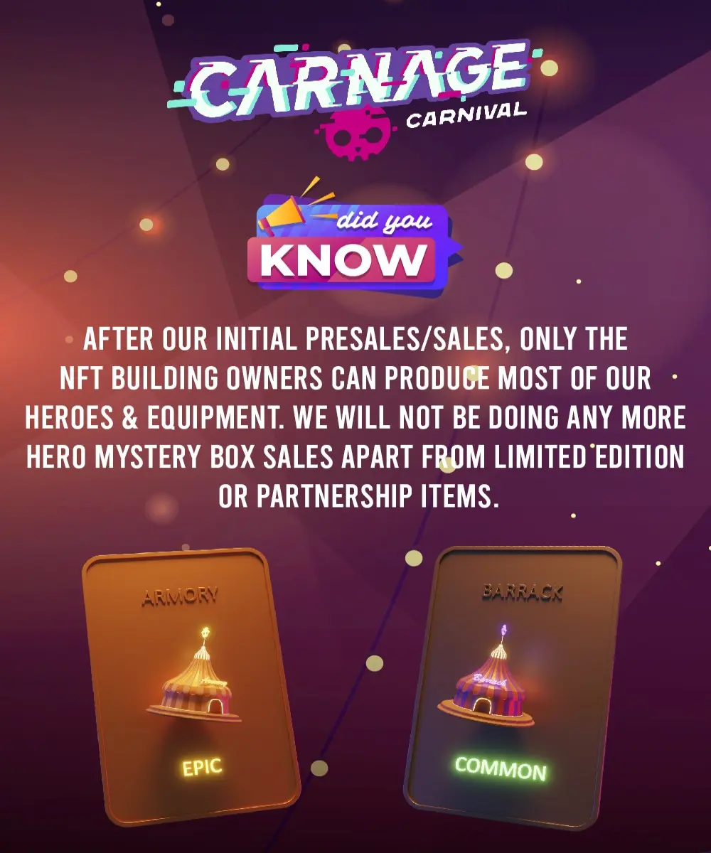 carnage carnival buildings nft