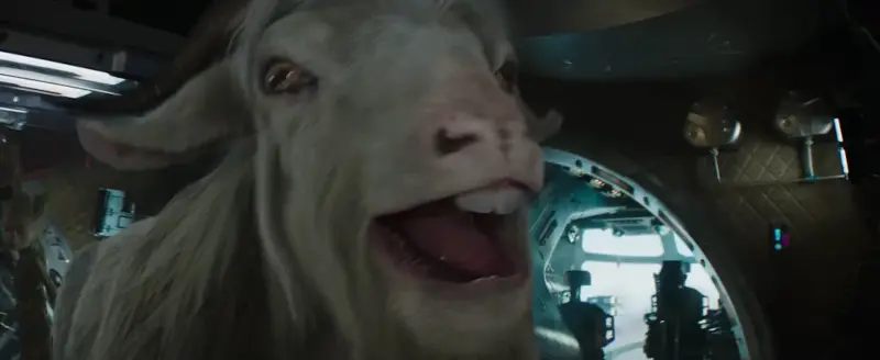 Alien goat in Thor: Love and Thunder