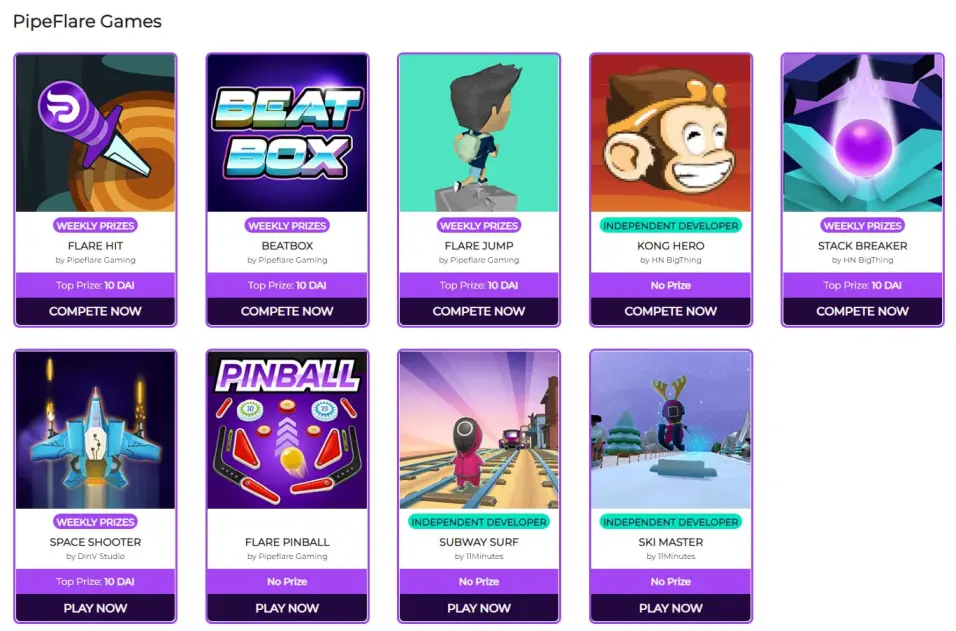 pipeflare games