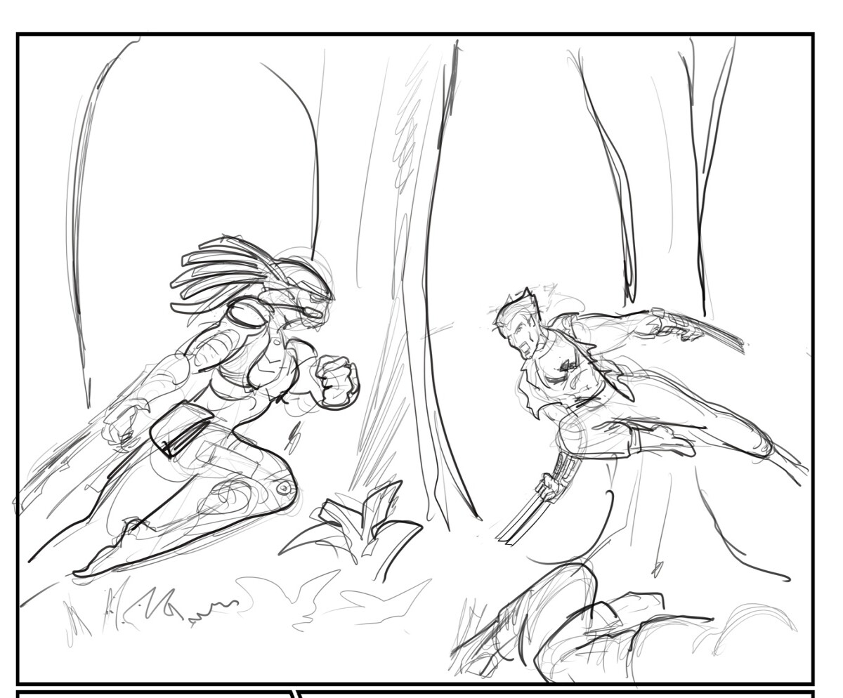 Fan art: Wolverine VS Predator