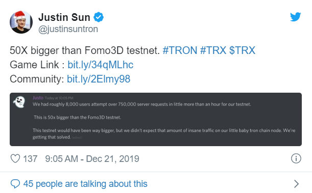Just game trx tron