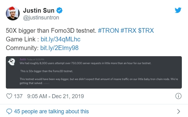 Just game trx tron