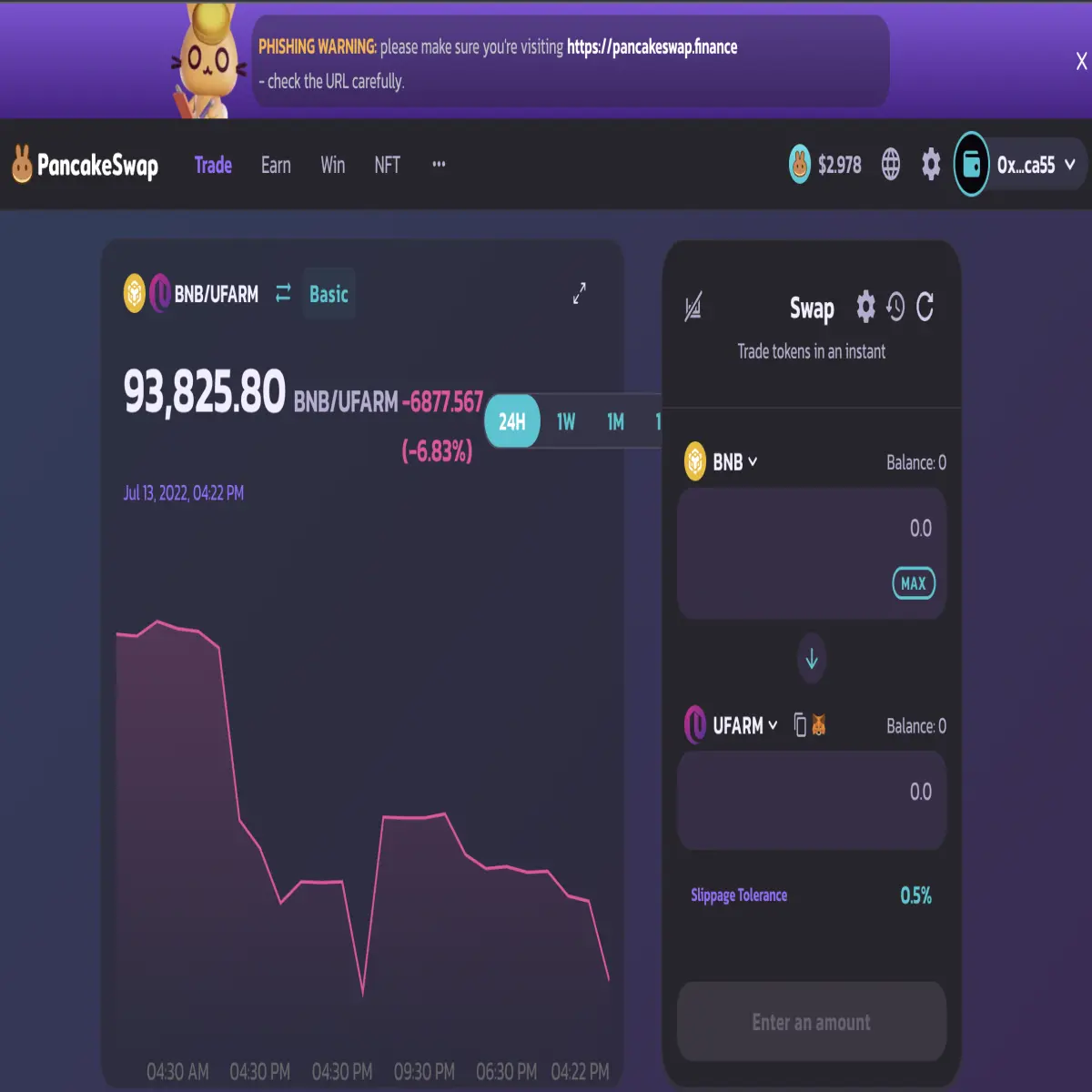 Swap Your Tokens to Get $UFARM Tokens
