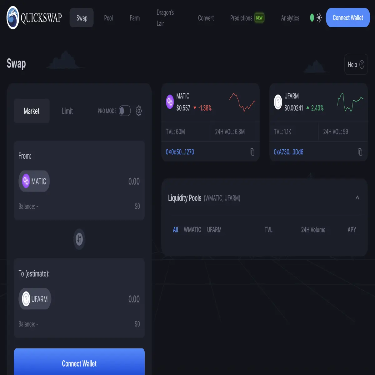 Obtain $UFARM to Stake on Polygon Network