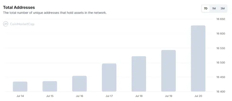 Cult DAO Total addresses