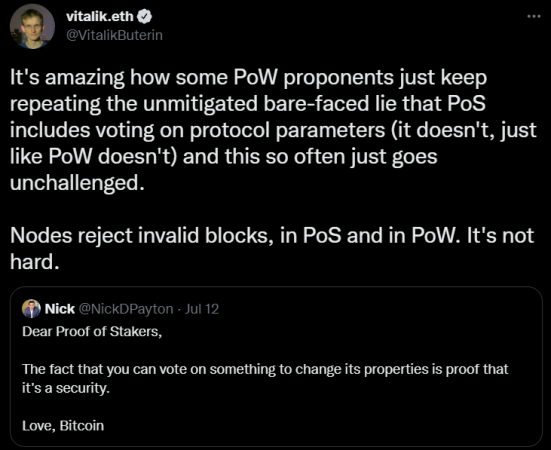 PoS FUD Twitter
