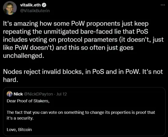 PoS FUD Twitter