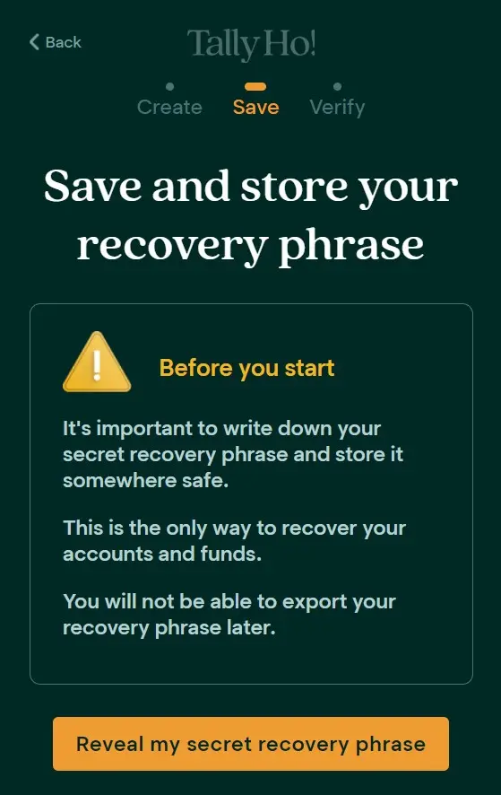 Reveal Secret Phrase