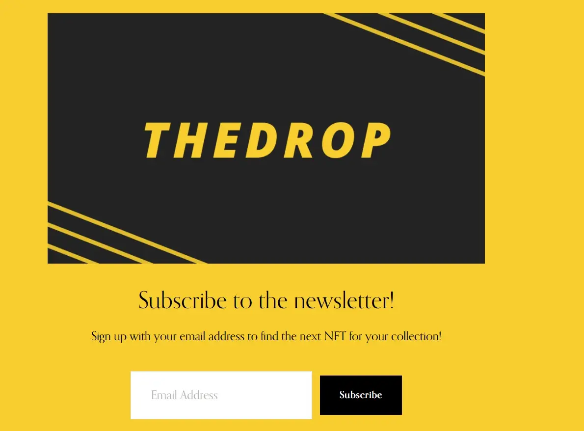 Old version of TheDrop's website